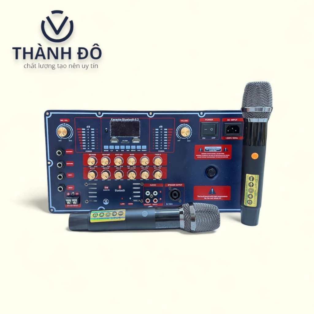 sản phẩm  combo  bo t450s  ( 450W) + mic 2  màn hình uhf