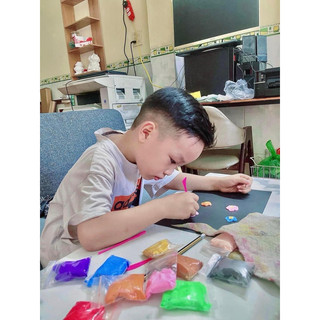 SET 12 ĐẤT SÉT ĐẤT NẶN TỰ KHÔ 12 MÀU CAO CẤP SIÊU NHẸ.