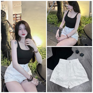 Quần sooc jear 1 cúc rách nhẹ 338 ( Ngoc Diep Shop ) Ảnh thật shop chụp