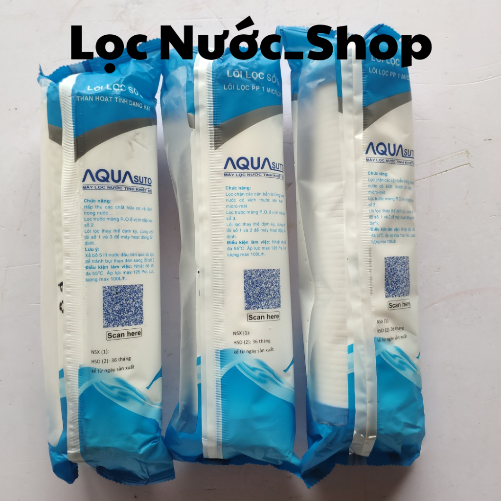 Lõi lọc nước - Bộ 3 lõi lọc nước - Lõi lọc nước Aqua