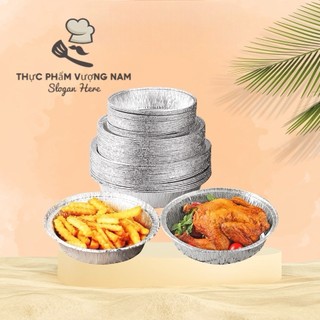 Set 50 khay giấy bạc đựng thực phẩm dùng cho nồi chiên không dầu