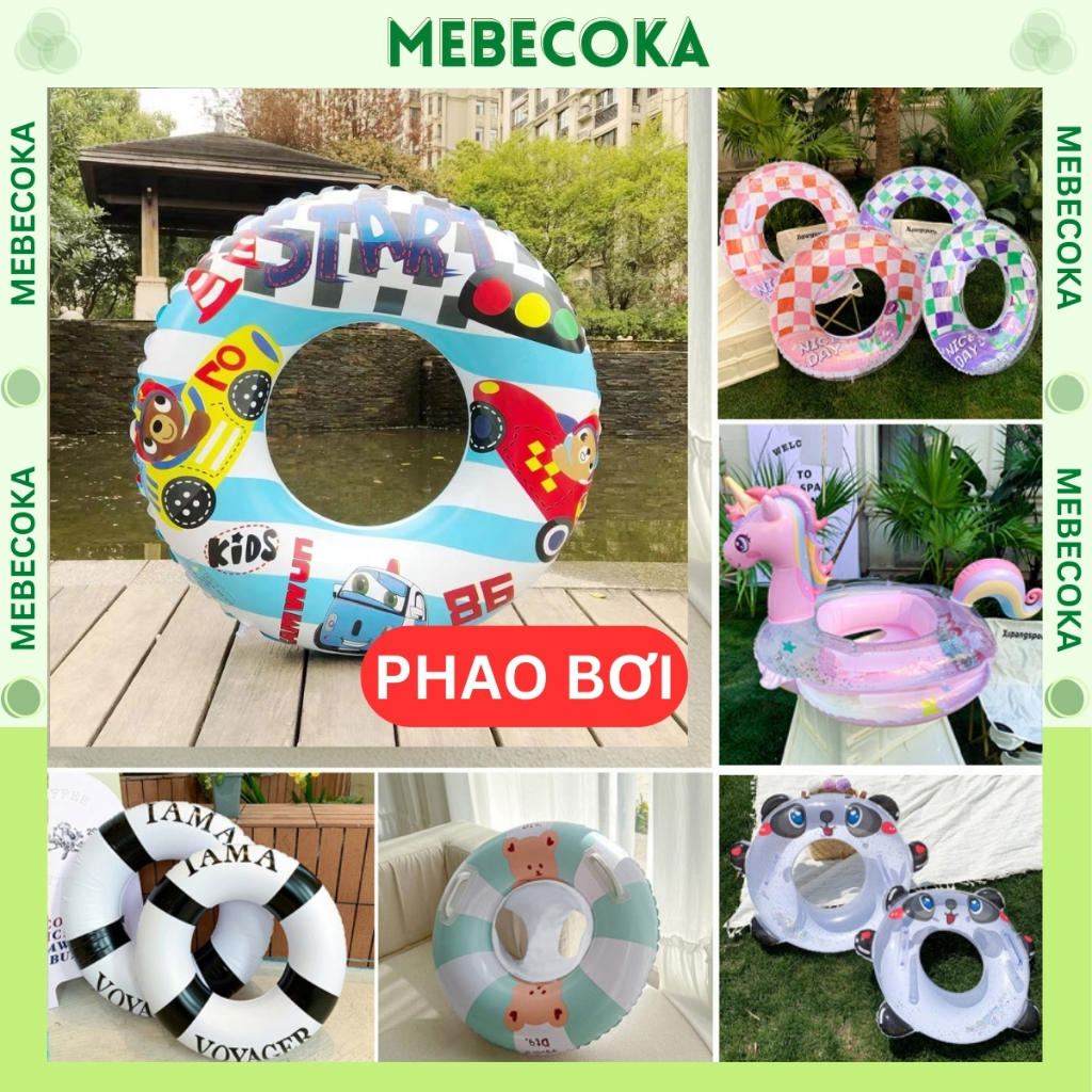 Phao bơi tròn hình thú đáng yêu cho bé nhiều mẫu từ 1 đến 6 tuổi