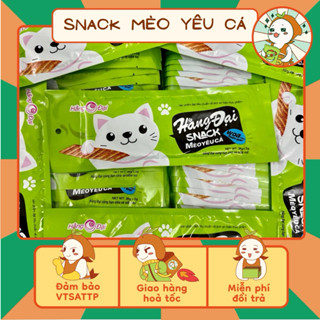 Snack Mèo Yêu Cá Đại Hằng Đại   gói 30g  Snack Cá Hồi Đại Hằng Đồ Ăn Vặt Nhà Mầm. 