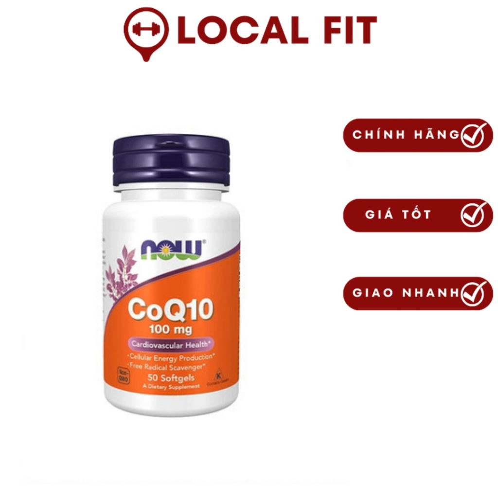 Viên uống Now CoQ10, Coenzyme Q10 (100 mg) nhập khẩu Mỹ tại wheydatcanghp