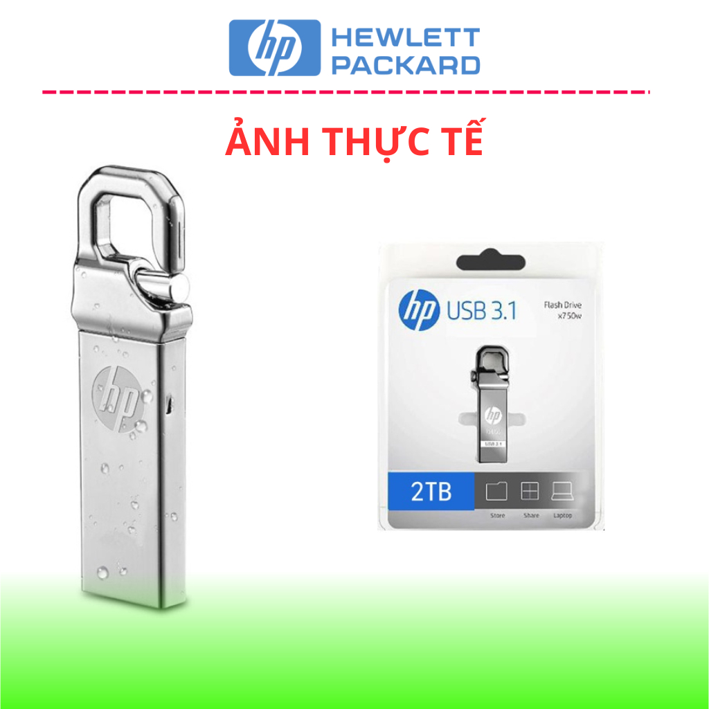 USB 2TB HP thiết kế nhỏ gọn vỏ inox , USB HP chống nước , USB 3.0 tốc độ upto 150 MB/s chính hãng màu bạc bảo hành 1 năm | BigBuy360 - bigbuy360.vn