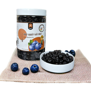 Trái việt quất sấy dẻo hương vị thơm ngon - hộp 500g - đồ ăn vặt nhà họ chu