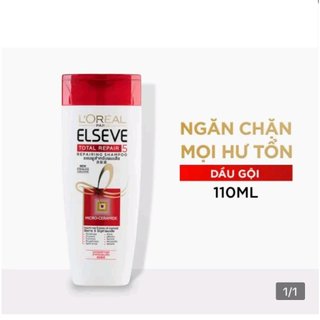DẦU GỘI PHỤC HỒI TÓC HƯ TỔN Loreal Paris Elseve Total Repair 5 Repairing Shampoo 110ml