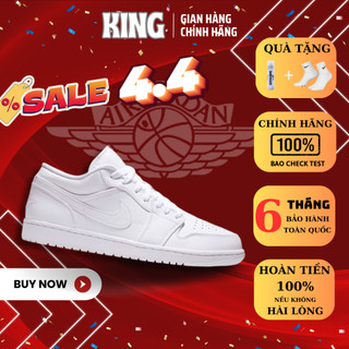 Giày nike air jordan 1 retro low pure platinum 553558-111 auth thể thao new 100% dành cho nam nữ, chính hãng king_store