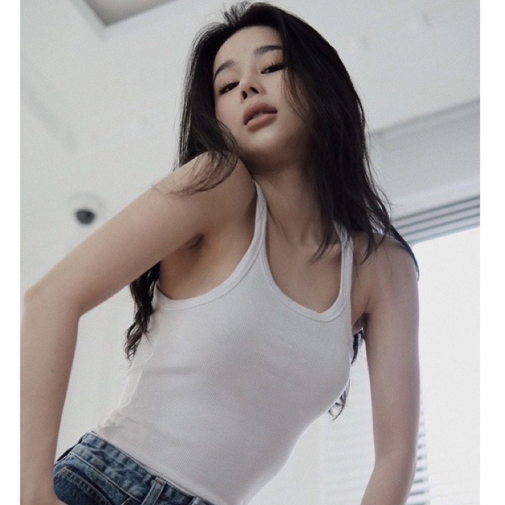 Áo ba lỗ hai dây nhỏ dáng dài, Áo Tankop Nữ kiểu dáng basic dễ phối đồ chất thun gân tăm dày dặn Ruby's Housee | BigBuy360 - bigbuy360.vn