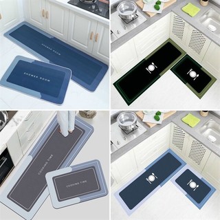 Thảm bếp cao cấp chống trượt, thảm nhà bếp silicon bộ 2 thấm nước