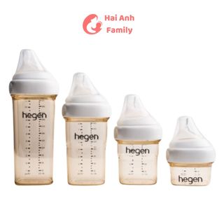 Bình sữa hegen ppsu 60ml/150ml/240ml/330ml nguyên hộp, đủ seal