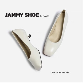 NALYN - GIÀY JAMMY DA THẬT MÀU ĐEN