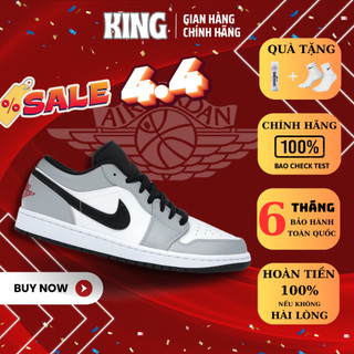 Giày nike air jordan 1 low smoke grey black v2 553558-030 auth thể thao dành cho nam nữ, jordan 1 low chính hãng full