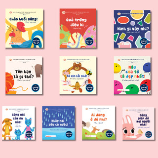 Sách ehon - phát triển tư duy cho bé 0 - 6 tuổi combo 10 quyển