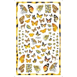 Sticker & Decal   dán móng tay hình BƯỚM 2