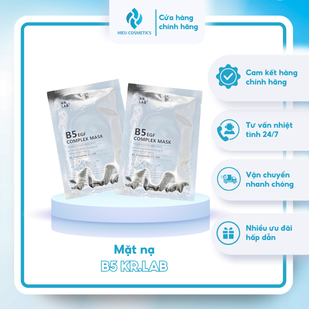 Mặt nạ phục hồi da B5 EGF Complex Mask Kr.Lab