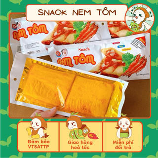  Snack Nem Tôm  Ăn Là Nghiền ,ăn vặt cổng trường Ăn Vặt Nhà Mầm. 