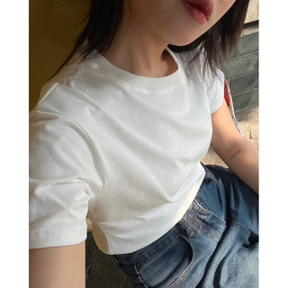 ISCHII - Áo phông trơn cotton thun Clio basic tee