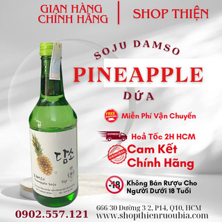 Sô chu hàn quốc damso pineapple soju 12% 360ml-vị dứa