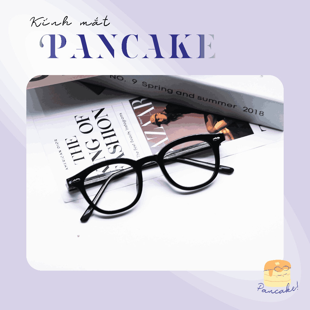 Gọng kính cận nam nữ phụ kiện thời trang hàn quốc 9079 – Kính mắt PanCake