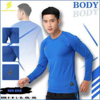 Áo thun lạnh nam tay dài áo cách nhiệt thể thao bigsize 100kg
