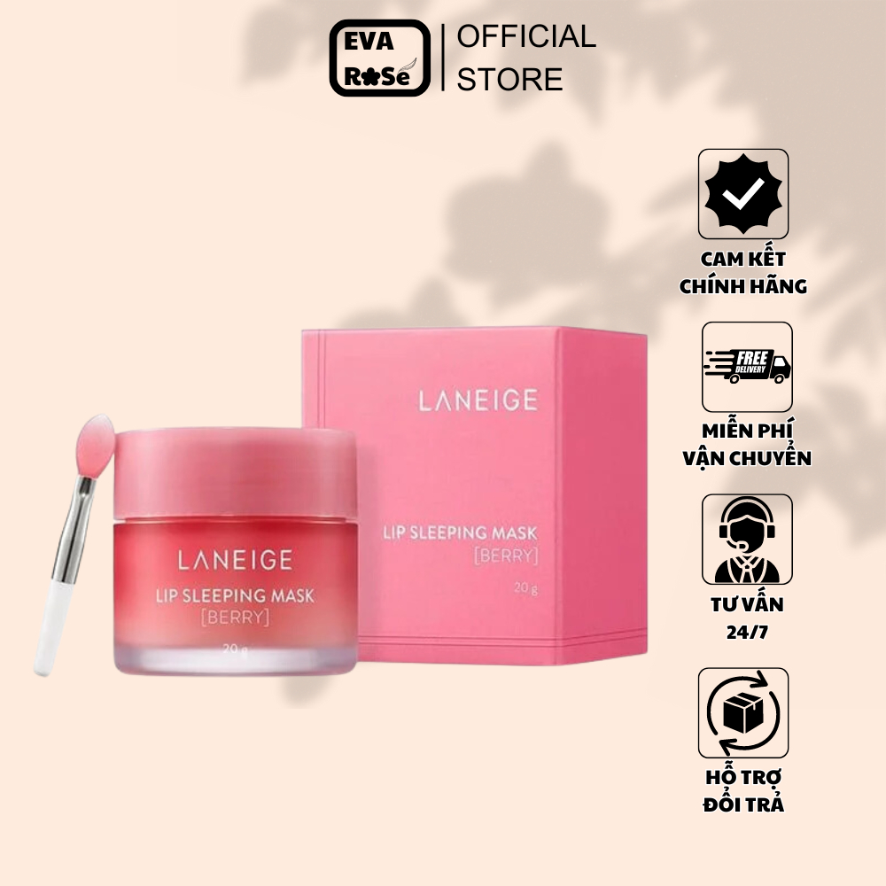 Mặt Nạ Ngủ Môi Laneige, Mặt Nạ Ngủ Môi Dưỡng Ẩm, Căng Bóng Mềm Mịn Hương Dâu Laneige Lip Sleeping Ma