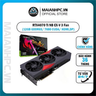 Card màn hình colorful igaming geforce rtx 4070 ultra white 12gb oc v2-v / rtx4070 ti nb ex-v 3 fan