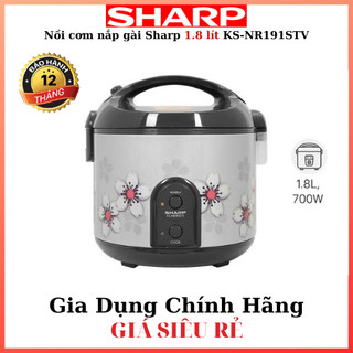 Nồi cơm nắp gài sharp 1.8 lít ks-nr191stv chính hãng nhập thái