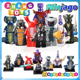 Đồ chơi Xếp hình Ninjago Tộc rắn Chop rai Skales Acidicus Pythor Skalidor Bytar Rattla Fangdam Minifigures Lele A025 032