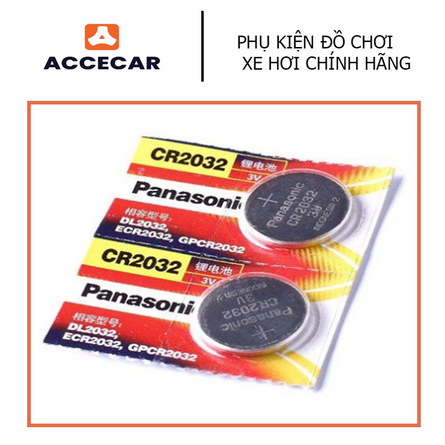 Pin Panasonic CR2032 3V Lithium - Pin cúc khuy áo - ACCECAR