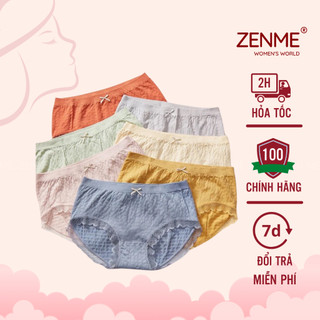 Combo 10 Quần Lót Nữ Zen Me Chất Liệu 100% Cotton Co Giãn 4 Chiều Kháng Khuẩn Khử Mùi Thoáng Mát