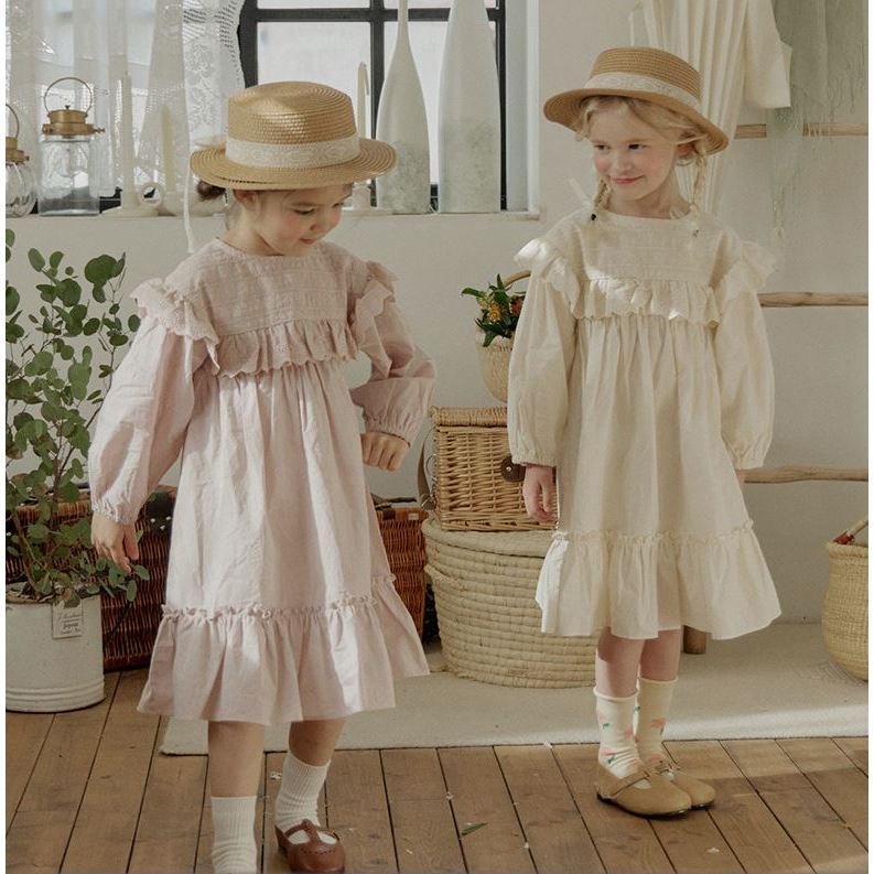 𝑨𝒑𝒓𝒊𝒍 𝒃𝒆́𝒃𝒆́ - Strawberry Váy bé gái, Đầm Búp Bê Dễ Thương phong cách Bắc Âu Cho Bé, Đầm Công Chúa