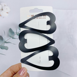 set 4 kẹp tóc màu đen kẹp tóc kiểu