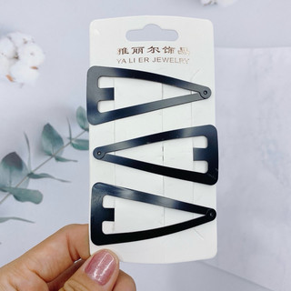 set 4 kẹp tóc màu đen kẹp tóc kiểu
