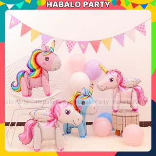 Bong Bóng Hình Con Ngựa Pony Trang Trí Sinh Nhật Cho Bé Vui Chơi