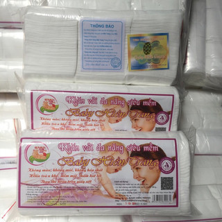 Combo 5 gói khăn vải khô đa năng Baby Hiền Trang