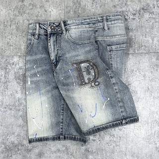 Quần short jean nam màu đen rách chất bò - quần short demin ngắn nam co giãn thời trang cao cấp Tp_shop_87 ms218