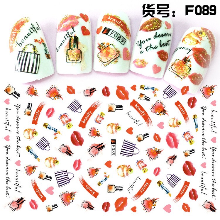 Sticker & Decal dán móng tay nước hoa
