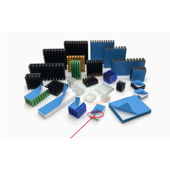 nhôm tản nhiệt CNC có keo dán cho ic,fet, chipset, card wifi,SSD m2... tản nhiệt cho các linh kiện sử dụng cường độ cao