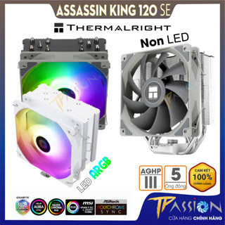 Tản nhiệt khí CPU Thermalright Assassin King 120 SE Đen | Trắng LED ARGB ( AK120 SE ) - Chính hãng, 5 ống đồng, PWM