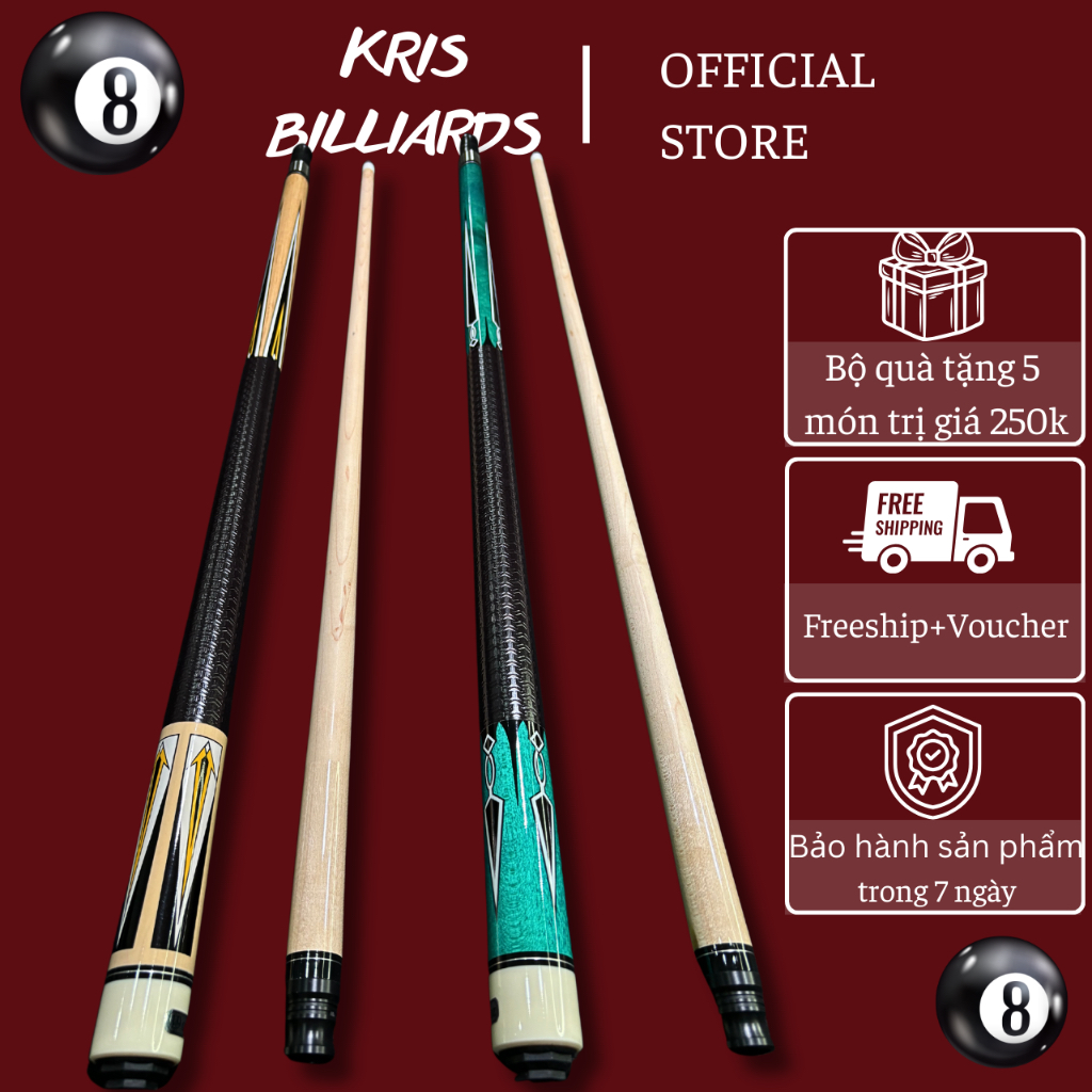 Cơ bida TL Cue Chính hãng tặng kèm full phụ kiện 250k