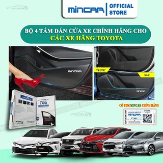 Bộ 4 Tấm dán Tapli xe INNOVA, Altis, Camry, Cross, Fortuner, Hilux,Prado,Raize,RAV4,Rush, Veloz/Avanza, Vios, Wigo,Yaris