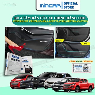 Bộ 4 Tấm dán Tapli xe Chevrolet Colorado, Aveo, Gentra, Cruze, Lacetti, Orlando, Spark,Trailblazer bằng Carbon Air Fiber