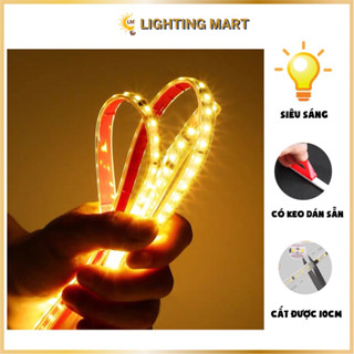 Dây Led dán 220V siêu sáng chống nước, dây Led có keo dán sẵn, trang trí phòng, quán cà phê, noel, lễ tết