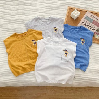 Áo ba lỗ chất liệu cotton cho bé từ 7 đến 28kg