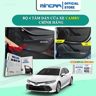 Bộ 4 Tấm dán Tapli xe CAMRY chống trầy xước cửa xe, chống xước tapi cửa ô tô bằng Carbon Air Fiber cao cấp