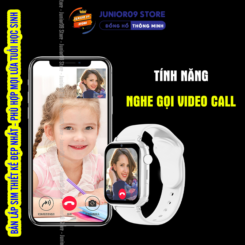 [ ĐỊNH VỊ GPS ] Đồng hồ thông minh Trẻ em JUNIOR09 WATCH KID LUXURY | Lắp sim Nghe gọi độc lập | Video Call | SOS | BigBuy360 - bigbuy360.vn