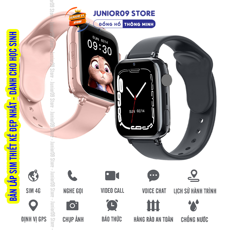 [ ĐỊNH VỊ GPS ] Đồng hồ thông minh Trẻ em JUNIOR09 WATCH KID LUXURY | Lắp sim Nghe gọi độc lập | Video Call | SOS | BigBuy360 - bigbuy360.vn