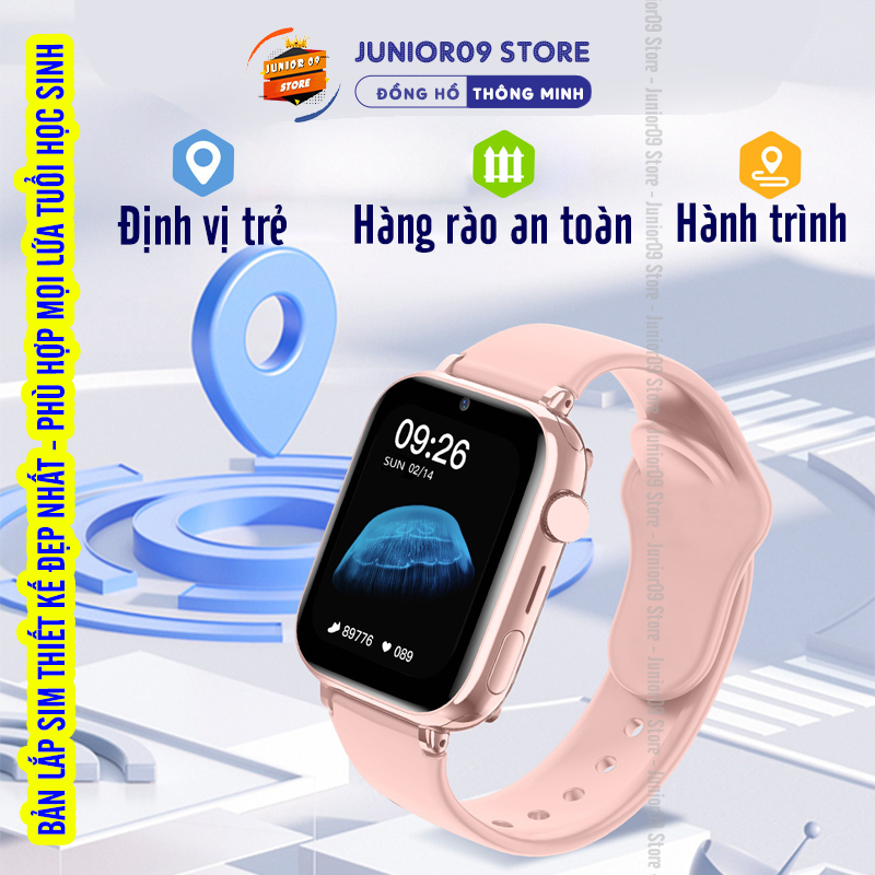 [ ĐỊNH VỊ GPS ] Đồng hồ thông minh Trẻ em JUNIOR09 WATCH KID LUXURY | Lắp sim Nghe gọi độc lập | Video Call | SOS | BigBuy360 - bigbuy360.vn