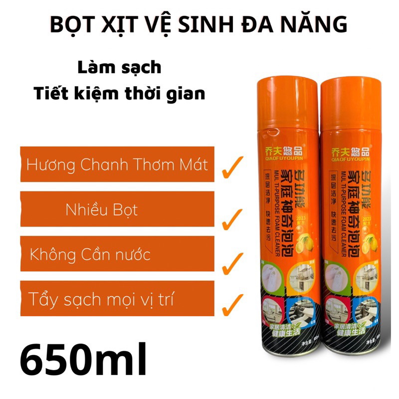 chai xịt bọt vệ sinh đa năng